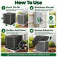 🎉 2026 SALE – Over 19,000 Sold! 💞 All-Season Air Conditioner Cover – Breathable Full-Mesh Polyester Shield Blocks Dust Leaves & Debris While Maintaining Airflow – Durable Lightweight Black Design – Sizes S-XL 🌸