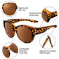 Limited sale💖UV400 Protection Fit Over Glasses Sunglasses