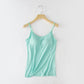 ☀️ PROMO LIMITÉE -50% ! 👚 Women's Tank Top with Built-in Bra – Adjustable Straps, Stretchy Modal-Cotton, U-Neckline, 7 Colors, Sizes S-6XL 🤍