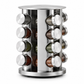🧂 50% OFF! ✨ 360° Rotating Stainless Steel Spice Rack Organizer with Glass Shaker Jars – Whisper-Smooth Ball-Bearing Turntable, Lead-Free Glass Jars with Dual Sift & Pour Lids, Anti-Slip Rims – 2/3/4-Tier Options 2 Colors 🍳