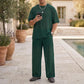 🔥 Pro-Favorite Men's T-Shirt & Wide-Leg Pants 2-Piece Set – Premium Blend – Breathable 🎯