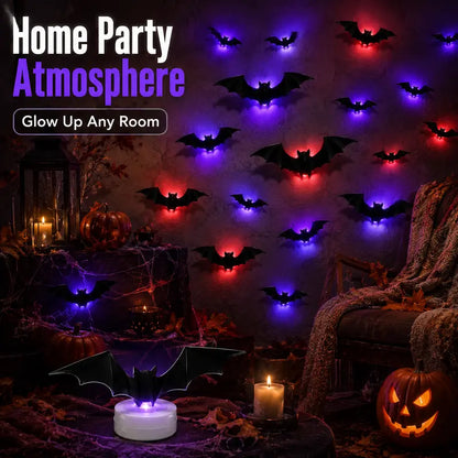 📢 LIMITED TIME 50% OFF! ⏰ 2026 New Halloween 3D Lighted Bats – Realistic Folding Design with LED Flashing Lights 🦇