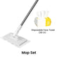 🏆 LIMITED TIME 50% OFF! Flat Mop with Stainless Steel Handle – Comes with Reusable Washable Mop Cloths ✨