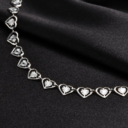 🎉 LIMITED TIME 50% OFF! 💛 Radiant Heart Necklace – Polished Openwork Heart Link, Lightweight & Feminine Charm for Daily Wear ✨