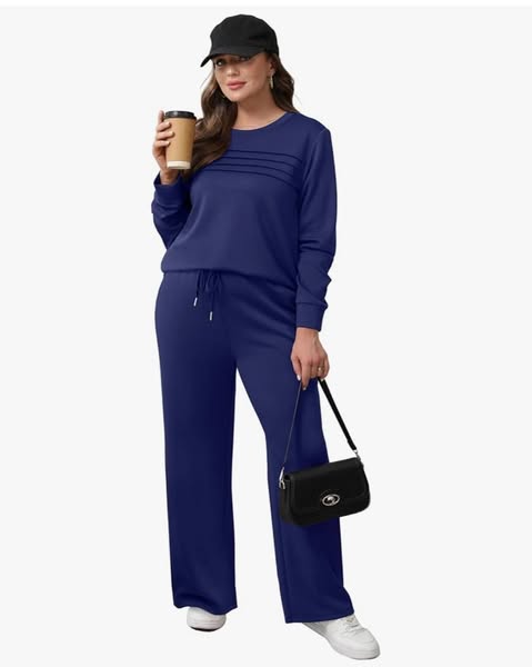 🎁2026 New Arrivals 50% OFF💥Women's Crew Neck Top & Drawstring Pants Set