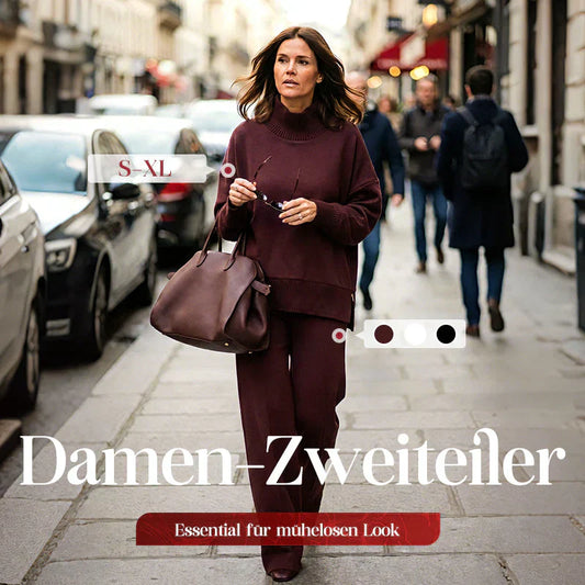 🎁2026 New Arrivals 50% OFF💥High-Neck Side-Zip Sweatshirt & Pants Set 👚👖