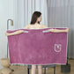 💥 50% OFF! ✨ Plus Size Women's Wearable Shower Skirt – Secure 2-Button Design, Super-Soft Coral Fleece & Quick-Dry Absorbent – Full Coverage That Stays Put, No Awkward Towel Drops 🚿