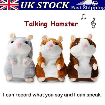 🐹 50% OFF! ✨ Talking Hamster Plush Toy – Repeats Everything You Say, Auto Head Shaking & Touch Response – Hilarious Interactive Gift for Kids, Pets & Adults 🎁
