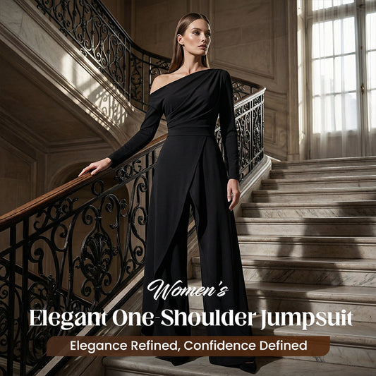 📢📢BIG SALE !!⏰Women's Elegant One-Shoulder Jumpsuit