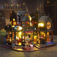 🏰 LIMITED TIME 50% OFF! 🎨 3D Wooden Puzzle DIY Book Nook Kit – Handmade Bookshelf Decoration – Holo Magic City with LED Lighting ✨