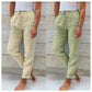 📢📢50% OFF !!!⏰Women's  Elastic Waist Cotton Linen Wide Leg Pants