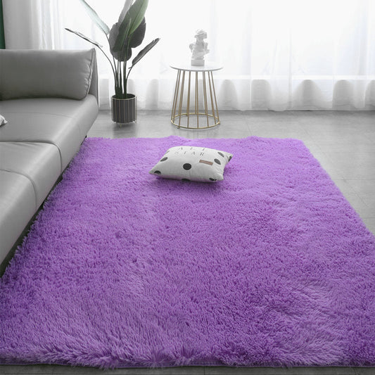 🌈🛏️Gradient Shaggy Plush Area Rug | Cozy, Fluffy Floor Covering for Nurseries, Kids’ Bedrooms, and Play Areas🧶