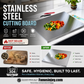 🥩 50% OFF! ✨ Double-Sided 304 Stainless Steel Cutting Board – Certified Food-Grade Non-Porous Surface, Antibacterial & Mold-Proof with Natural Odor Neutralization – Reinforced Core Won't Bend, Ergonomic Hanging Handle for Space-Saving Storage 🍽️