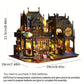 🏰 LIMITED TIME 50% OFF! 🎨 3D Wooden Puzzle DIY Book Nook Kit – Handmade Bookshelf Decoration – Holo Magic City with LED Lighting ✨