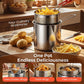 🔥 HOT SALE 50% OFF! 🍳 304 Stainless Steel Multifunctional Fryer – Deep Fry, Pan Fry, Boil & Stew in One Pot ✨