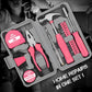 Portable 24-Piece Household Tool Kit – Storage Case Included, Hammer, Screwdriver, Pliers, Tape Measure & Bits for DIY Home Repairs