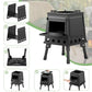 🔥 LIMITED TIME 50% OFF! 🔥 Portable Wood Burning Rocket Stove – 16 Vent Holes Efficient Burn, Foldable Camping Cooker – Heavy-Duty Cast Iron ✨