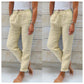 📢📢50% OFF !!!⏰Women's  Elastic Waist Cotton Linen Wide Leg Pants