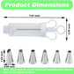 📢 LIMITED TIME 50% OFF! ⏰ Stainless Steel Cake Decorating Gun Kit – Complete Frosting Piping Set with 18 Tips & Nozzles – Decorate Inside & Out ✨