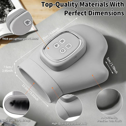 💆 Soothe Tired Hands & Wrists – Air Compression Massager with 3 Modes, 5 Intensities & Auto Timer.