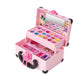 💄 50% OFF! ✨ Washable Kids Pretend Makeup Set & Portable Vanity Case – 100% Non-Toxic & Water-Washable, Certified Child Toy Safety CPSIA CPC ASTM F963, Portable Vanity Suitcase with Handle & Protects Delicate Young Skin – 3 Styles 🎀