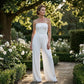 ⏳LAST DAY SALE 50% OFF💕Strapless Crinkle Wide-Leg Jumpsuit