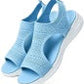 Breathable mesh platform sandals for women