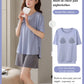 🎉 LIMITED TIME 50% OFF! ❄️ [With Chest Pad] New Ice Silk Cool Pajama Set – Breathable & Ultra-Soft Sleepwear 🌙