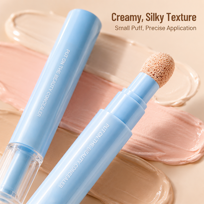 💄 BUY 1 GET 1 FREE! ✨ Multipurpose Hydrating Liquid Concealer Pen – 24H Full Coverage Waterproof & Crease-Proof, Precision Cushion Applicator & Hyaluronic Acid Hydration – Soft-Matte Airbrushed Finish in 3 Shades 💖