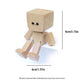🙂Charming Little Wooden Figure with 12 Magnetic Expressions That Sways