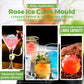 🧊 LIMITED-TIME 50% OFF! 🌹 Large Rose Ice Cube Mould – Food Grade Silicone, 4-Cavity, Sealed Lid 🍸