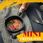 ⌛ LIMITED TIME OFFER! 🍳 Mini Nonstick Iron Pan 3.9"/10cm – Healthy Cast Iron, Uniform Heat & Wooden Handle ✨
