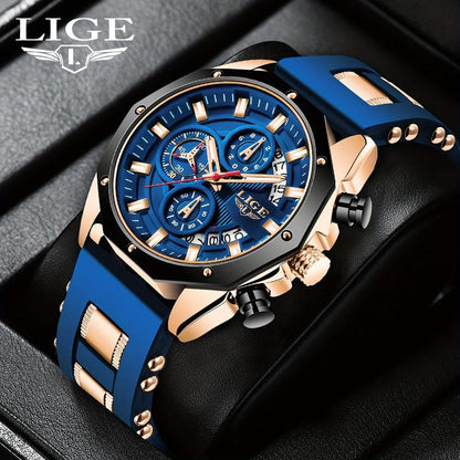 💪 Men's Outdoor Waterproof Sport Quartz Watch – Chronograph function, durable & water-resistant – Perfect for sports, travel & daily wear 🏃‍♂️