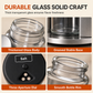 🧂 50% OFF! ✨ 360° Rotating Stainless Steel Spice Rack Organizer with Glass Shaker Jars – Whisper-Smooth Ball-Bearing Turntable, Lead-Free Glass Jars with Dual Sift & Pour Lids, Anti-Slip Rims – 2/3/4-Tier Options 2 Colors 🍳