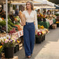 👖 LIMITED-TIME 50% OFF! ✨ Women's Wide-Leg Jeans – High Waist, Elastic Back, Dark Wash ✨