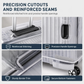 🧳 Clear Protective Luggage Cover – Transparent PVC Layer Reduces Scuffs Splashes & Dirt, Reinforced Handle & Wheel Openings, Hook-and-Loop Bottom Closure – 4 Sizes 22/24/26/28 Inches for Travel ✈️