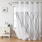 🔥 HOT SALE 50% OFF! 🔥 Waffle Shower Curtain – Hotel Style, 180GSM, Water-Repellent, 183×190cm 🚿
