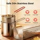 🔥 HOT SALE 50% OFF! 🍳 304 Stainless Steel Multifunctional Fryer – Deep Fry, Pan Fry, Boil & Stew in One Pot ✨