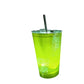 Luminous Red Bull Cup with Straw – For Parties, Bars & Events 🥤✨