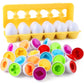🎁 50% OFF! ✨ Cognitive Development Geometric Eggs (12 Eggs Set) – High-Quality Child-Safe Plastic, Color & Shape Matching & Hand-Eye Coordination – Fun Educational Toy for Toddlers 🥚