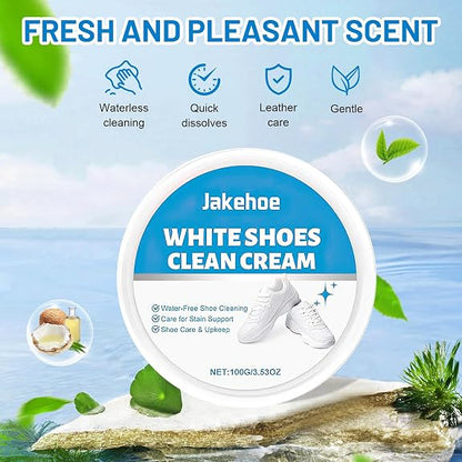👟 50% OFF! ✨ Waterless White Shoe Cleaner – Instant Stain Removal Paste, Multi-Surface Safe & Conditioning Formula – Restore Fresh Out-of-Box Look in Seconds 🧼