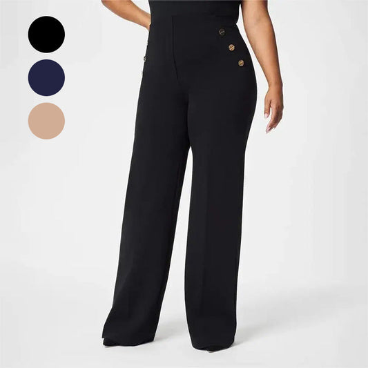 🍃Three lengths available🎁High Stretch High Waist Wide Leg Trousers