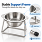 🥣 50% OFF! ✨ 15° Tilted Orthopaedic Feeding Bowl – Raised Stainless Steel Stand, Ergonomic Angle for Better Digestion & Removable Bowl – Simple Everyday Feeding for Cats & Dogs 🐾