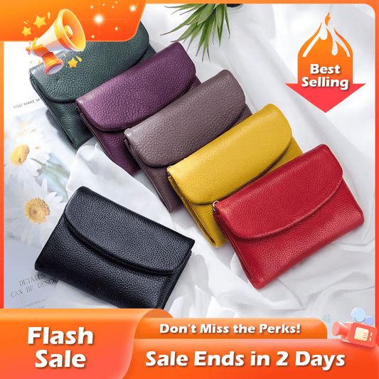 🔥 LAST DAY 49% OFF! 👛 Unisex Pebble Leather Wallet – 15 Colors, Slim, Multi-Function, Genuine Leather 🎁