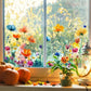 💐 LIMITED TIME 50% OFF! 🖼️ Colorful Floral Bouquet Window Sticker – Vibrant Design, Easy Peel & Removable – Perfect for Home, Cafe & Spring Decor ✨