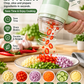 🥗 50% OFF! ✨ 4-in-1 Handheld Electric Vegetable Cutter & Garlic Chopper Set – Direct-to-Pot Open Feeding Port, 304 Stainless Blades Slice Mince Peel, 5-Second Self-Cleaning & Cordless USB-C Rechargeable – Olive Green 🔪