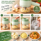 🥗 50% OFF! ✨ 4-in-1 Handheld Electric Vegetable Cutter & Garlic Chopper Set – Direct-to-Pot Open Feeding Port, 304 Stainless Blades Slice Mince Peel, 5-Second Self-Cleaning & Cordless USB-C Rechargeable – Olive Green 🔪