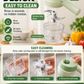 🥗 50% OFF! ✨ 4-in-1 Handheld Electric Vegetable Cutter & Garlic Chopper Set – Direct-to-Pot Open Feeding Port, 304 Stainless Blades Slice Mince Peel, 5-Second Self-Cleaning & Cordless USB-C Rechargeable – Olive Green 🔪
