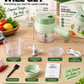 🥗 50% OFF! ✨ 4-in-1 Handheld Electric Vegetable Cutter & Garlic Chopper Set – Direct-to-Pot Open Feeding Port, 304 Stainless Blades Slice Mince Peel, 5-Second Self-Cleaning & Cordless USB-C Rechargeable – Olive Green 🔪