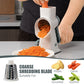 🧀 50% OFF! ✨ 3-in-1 Rotary Cheese Grater – Safe Feeding Port Prevents Cuts, 3 Interchangeable Stainless Steel Blades & Powerful Suction Feet – Grates, Slices & Spiralizes in Seconds 🥕